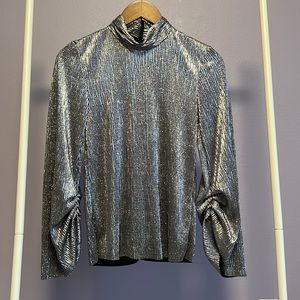 Zara silver top